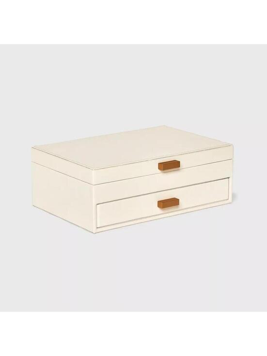 Other - A New Day Two Drawer Organizer Jewelry Box - Cream